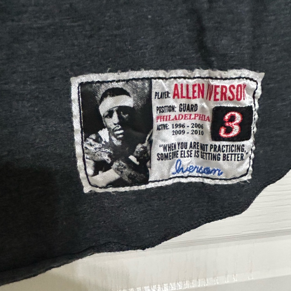 Roots of Fight Allen Iverson The Answer Black Tank Top, Size XL